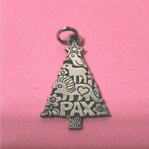 James Avery 925 sterling silver PAX animal Christmas charm. Retired
